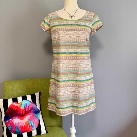 As U Wish Dresses & Skirts - As U Wish Geometric Striped Shift Dress D2